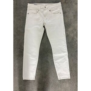 R13 White Denim Jeans Made in Italy‎ Size 26 Skinny Leg
